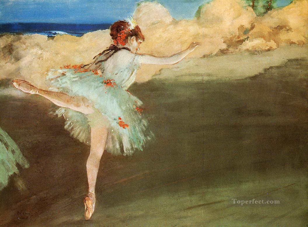 the star dancer on pointe Edgar Degas Oil Paintings